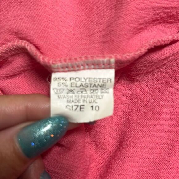 Skinwear Pink Ruched Texture Bodycon Mini Dress Size 10 Party Cocktail Sexy Date - Picture 7 of 11